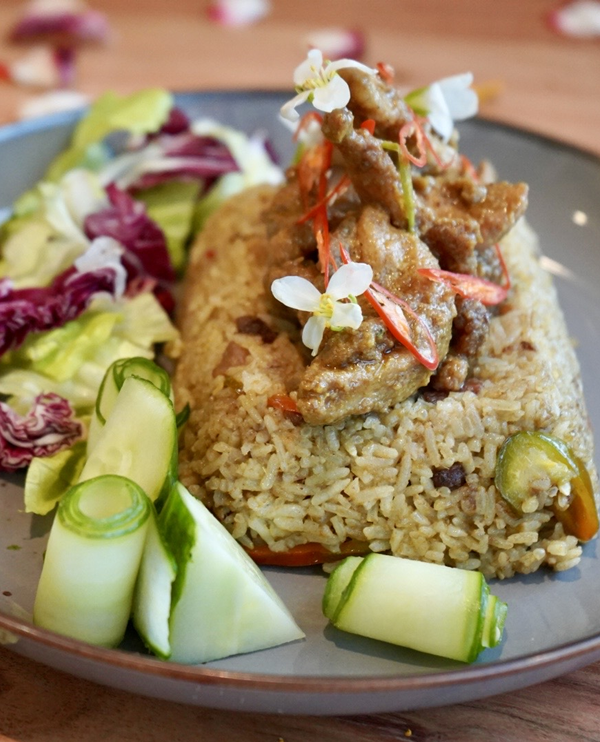 Green curry fried rice